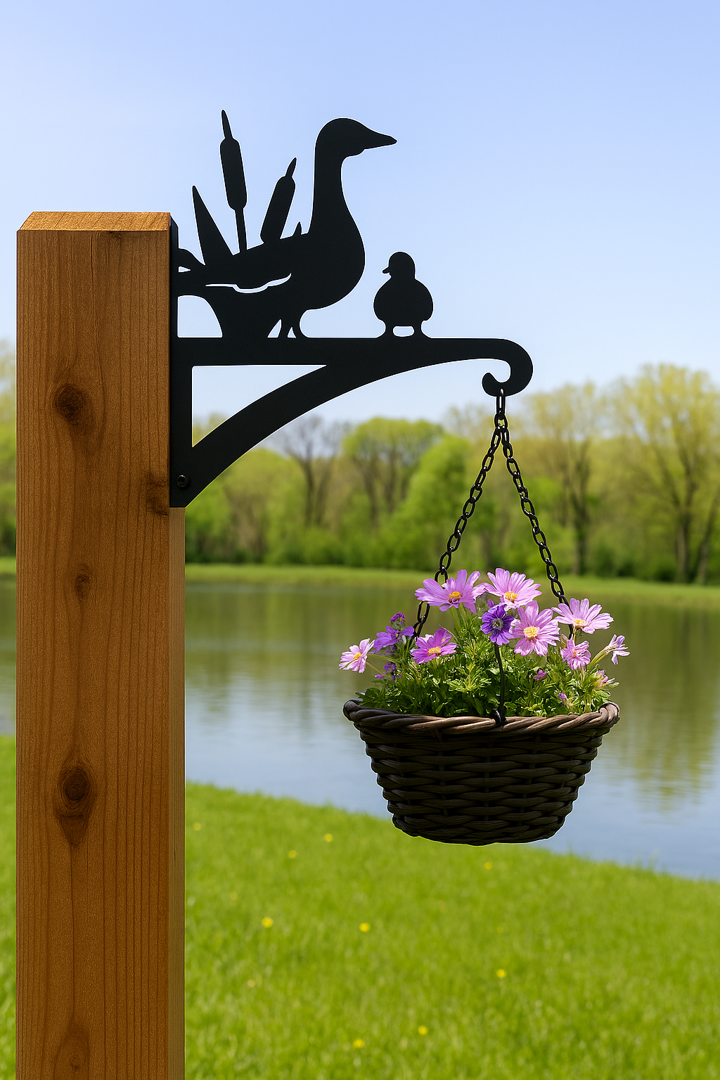 Hanging Basket Bracket - Duck