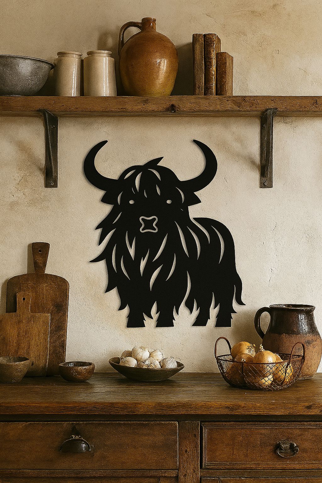 Highland Cow Wall Decor