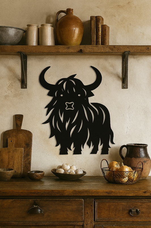 Highland Cow Wall Decor
