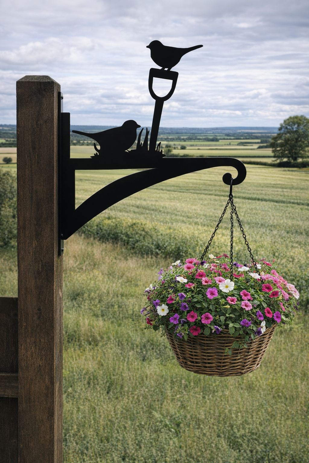 Hanging Basket Bracket - Bird & Spade