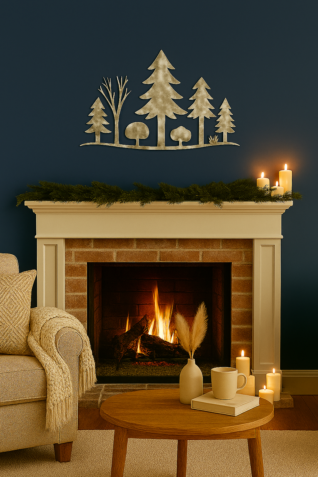 Metal Forest Wall Art